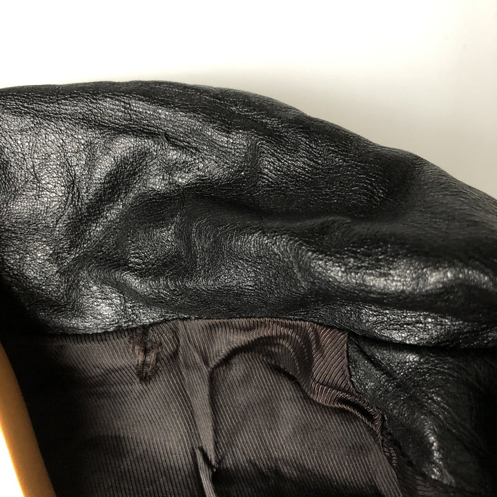 MacLean Swing Top Leather Blouson, Men's Size L genuine leather black type Vintage Second Hand