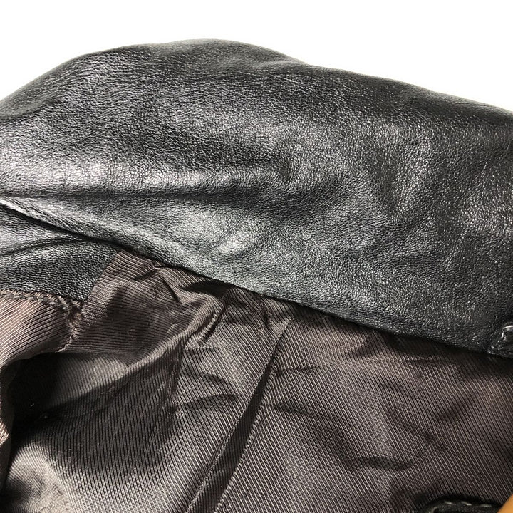 MacLean Swing Top Leather Blouson, Men's Size L genuine leather black type Vintage Second Hand