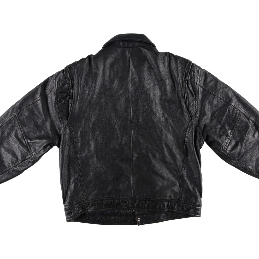 NOTHING ELSE IS A PEPSI Vintage Padded Leather Blouson, Men's Size L genuine leather black type Vintage Second Hand