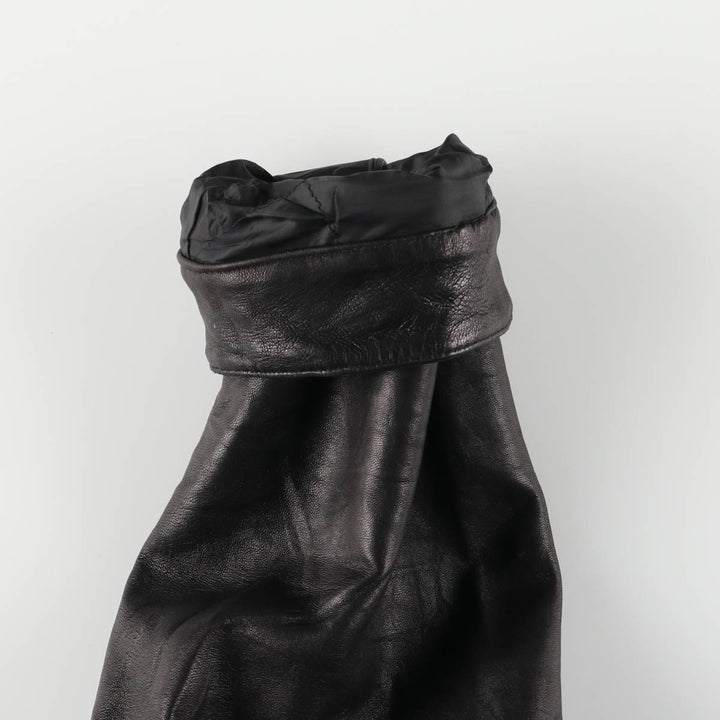 Dockers Swing Top Padded Leather Blouson, Men's XL genuine leather black type Vintage Second Hand