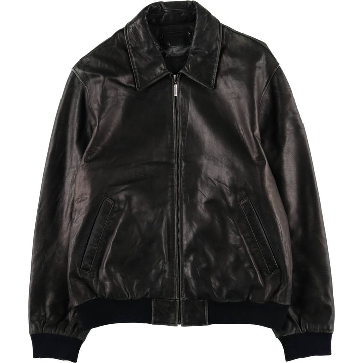 WERTHER Swing Top Leather Blouson, Men's Size XL genuine leather black type Vintage Second Hand