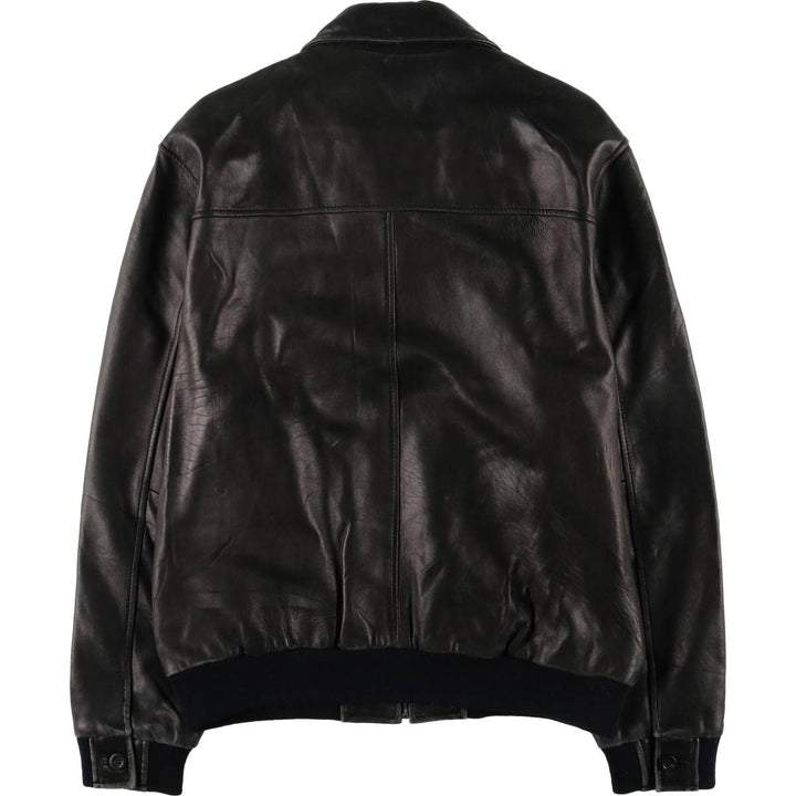 WERTHER Swing Top Leather Blouson, Men's Size XL genuine leather black type Vintage Second Hand