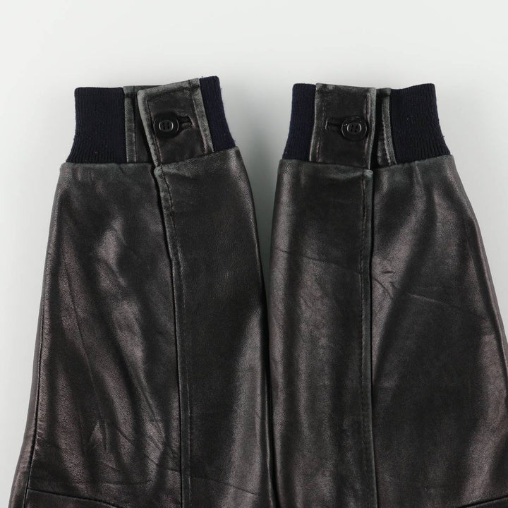 WERTHER Swing Top Leather Blouson, Men's Size XL genuine leather black type Vintage Second Hand