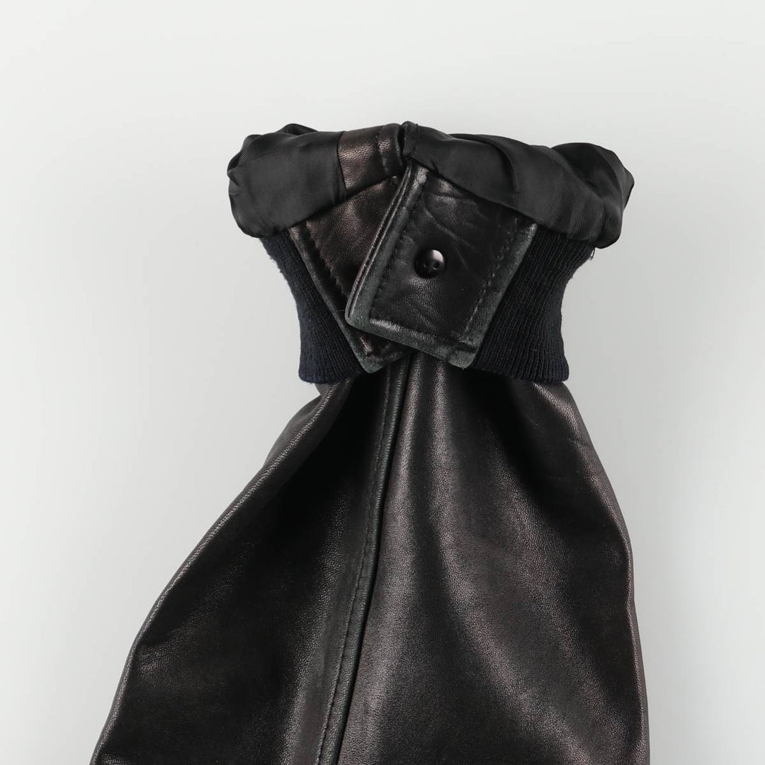 WERTHER Swing Top Leather Blouson, Men's Size XL genuine leather black type Vintage Second Hand