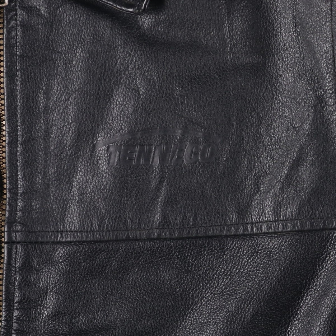 NORTH END Padded Swing Top Leather Blouson, Men's Size M genuine leather black type Vintage Second Hand