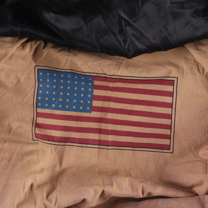 LANDING LEATHERS AIRFORCE A-2 Type Padded Leather Flight Jacket, Men's Size Medium Genuine Leather Goatskin black type Vintage Second Hand