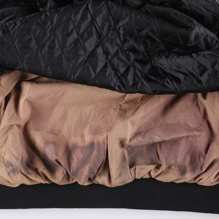 LANDING LEATHERS AIRFORCE A-2 Type Padded Leather Flight Jacket, Men's Size Medium Genuine Leather Goatskin black type Vintage Second Hand