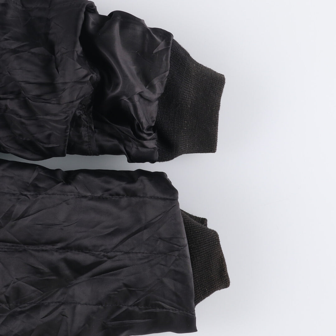 LANDING LEATHERS AIRFORCE A-2 Type Padded Leather Flight Jacket, Men's Size Medium Genuine Leather Goatskin black type Vintage Second Hand