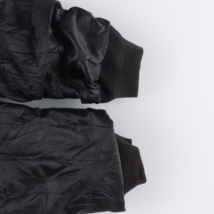 LANDING LEATHERS AIRFORCE A-2 Type Padded Leather Flight Jacket, Men's Size Medium Genuine Leather Goatskin black type Vintage Second Hand