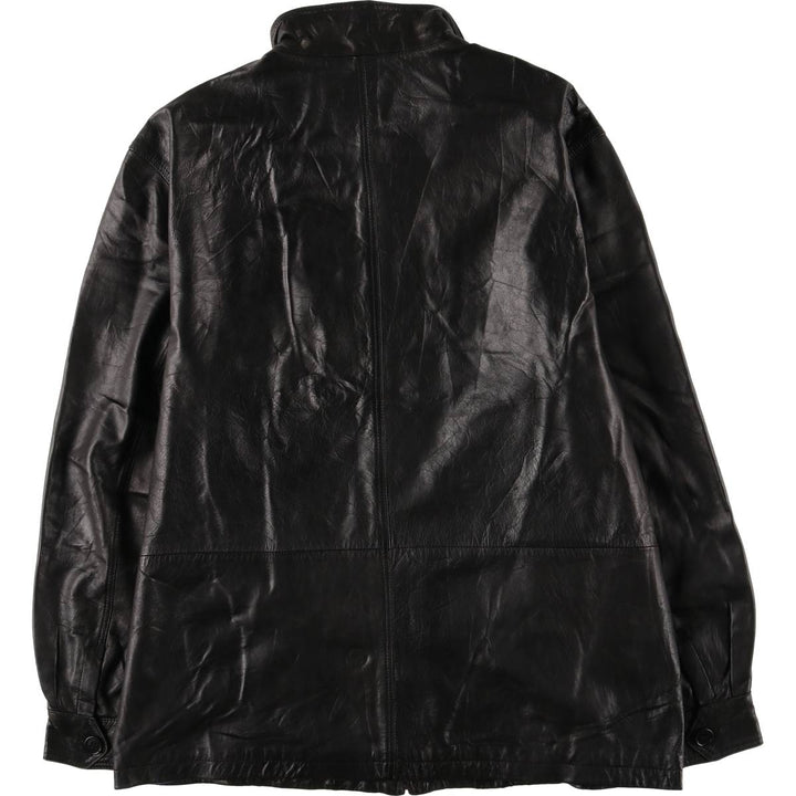 SINCLAIR PELLE Leather Jacket, Made in Italy, Men's Size XL genuine leather black type Vintage Second Hand