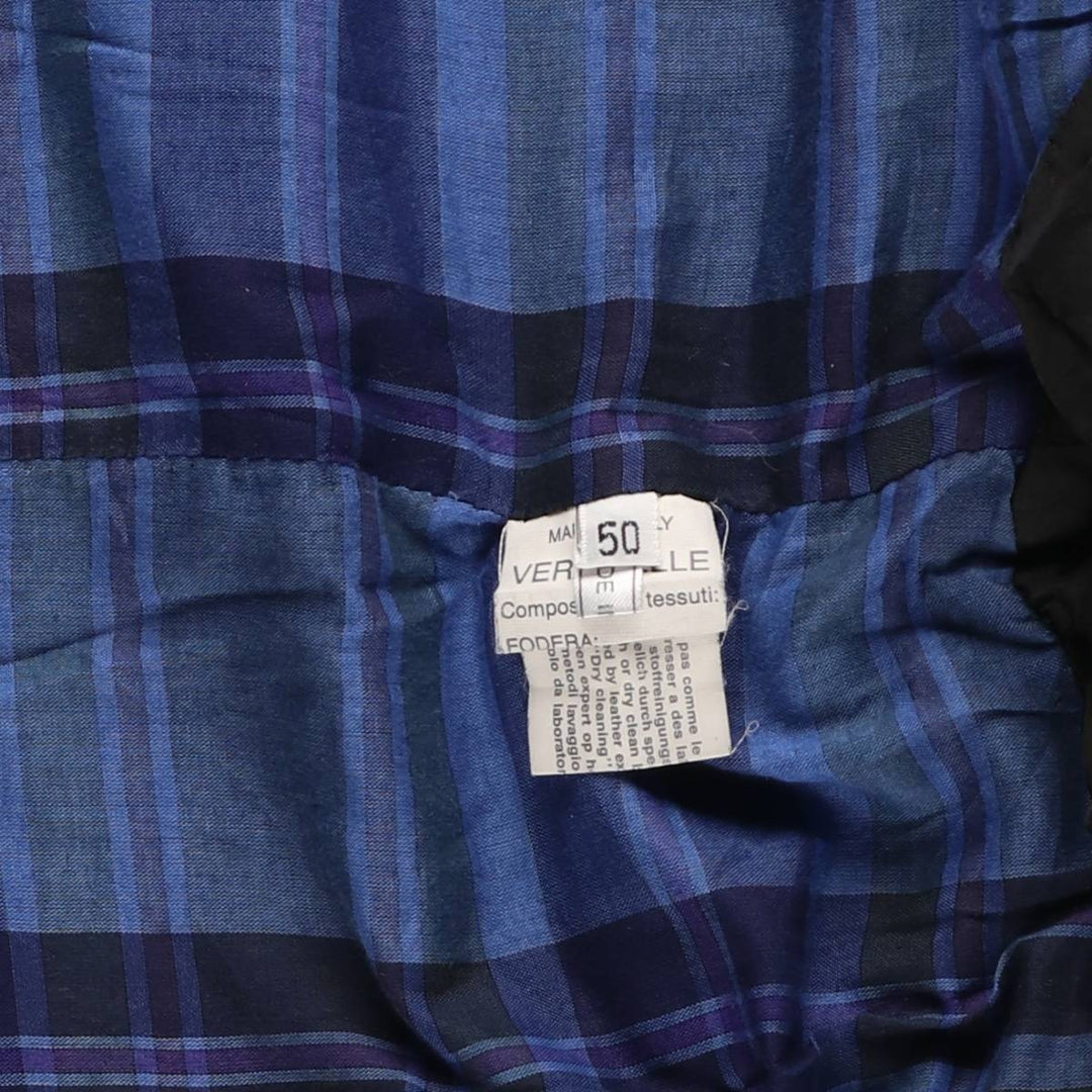 SINCLAIR PELLE Leather Jacket, Made in Italy, Men's Size XL genuine leather black type Vintage Second Hand