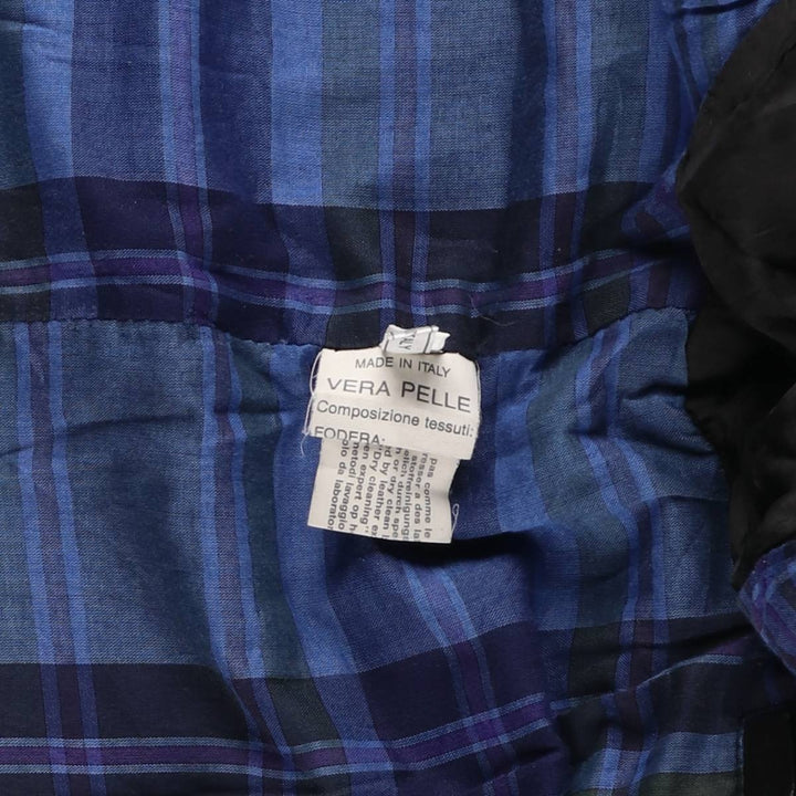 SINCLAIR PELLE Leather Jacket, Made in Italy, Men's Size XL genuine leather black type Vintage Second Hand