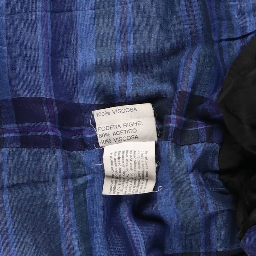 SINCLAIR PELLE Leather Jacket, Made in Italy, Men's Size XL genuine leather black type Vintage Second Hand