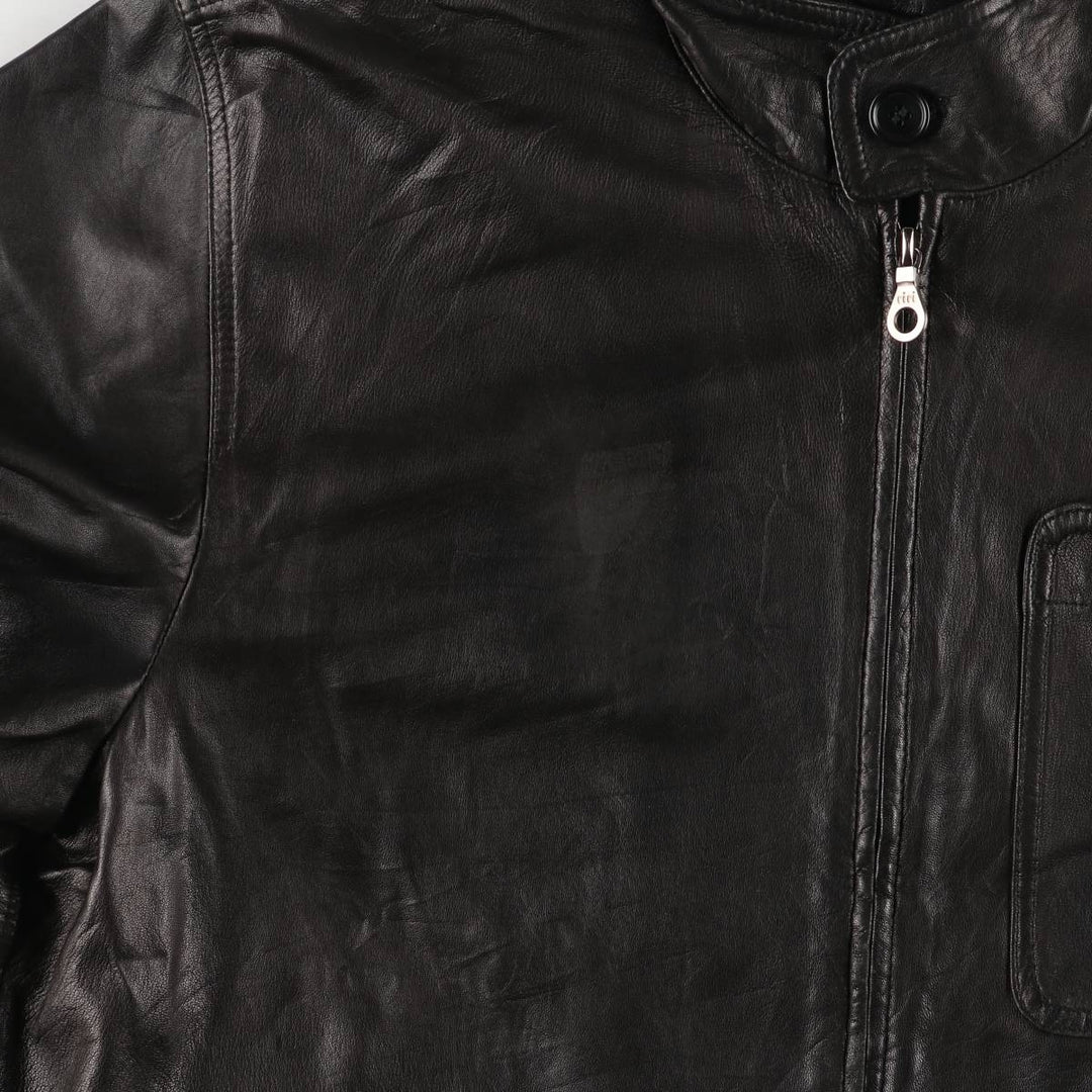 SINCLAIR PELLE Leather Jacket, Made in Italy, Men's Size XL genuine leather black type Vintage Second Hand