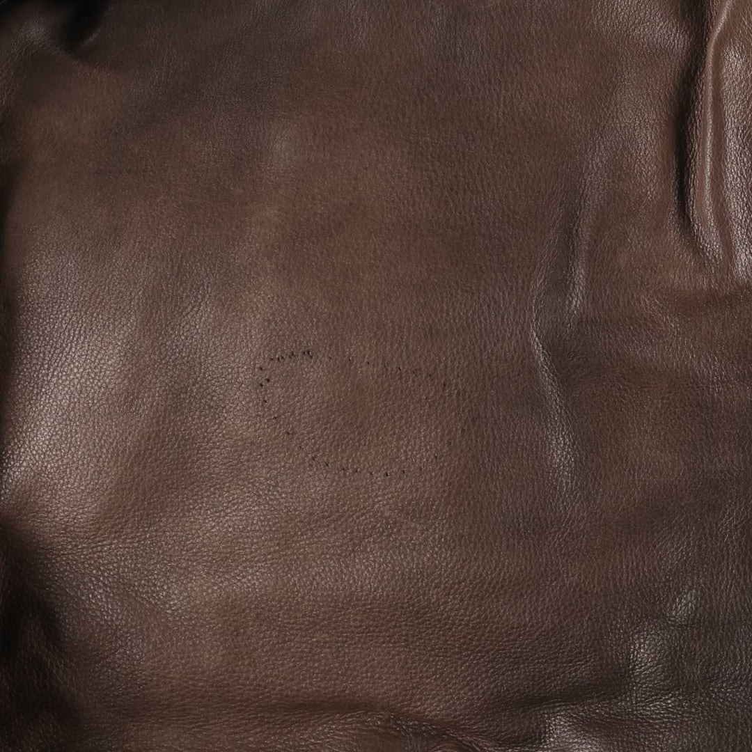 RED SKINS B-32 Type Padded Leather Flight Jacket, Men's Size L unclear brown type Vintage Second Hand