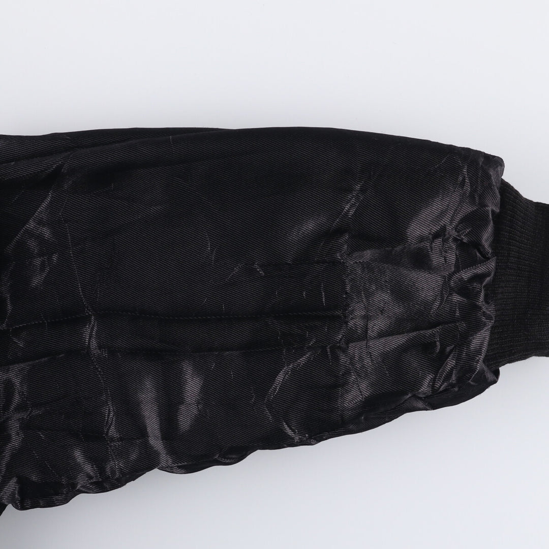 ARTURO padded leather jacket, men's size XL genuine leather black type Vintage Second Hand