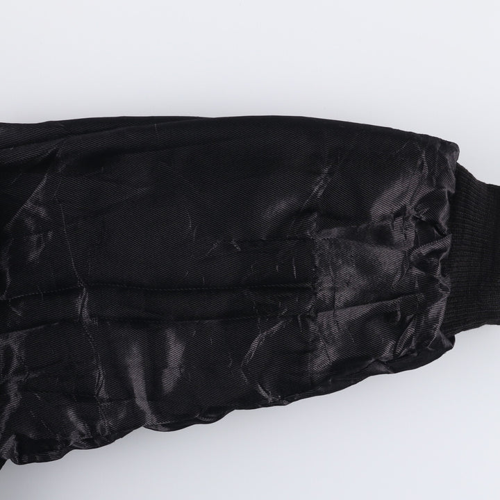 ARTURO padded leather jacket, men's size XL genuine leather black type Vintage Second Hand