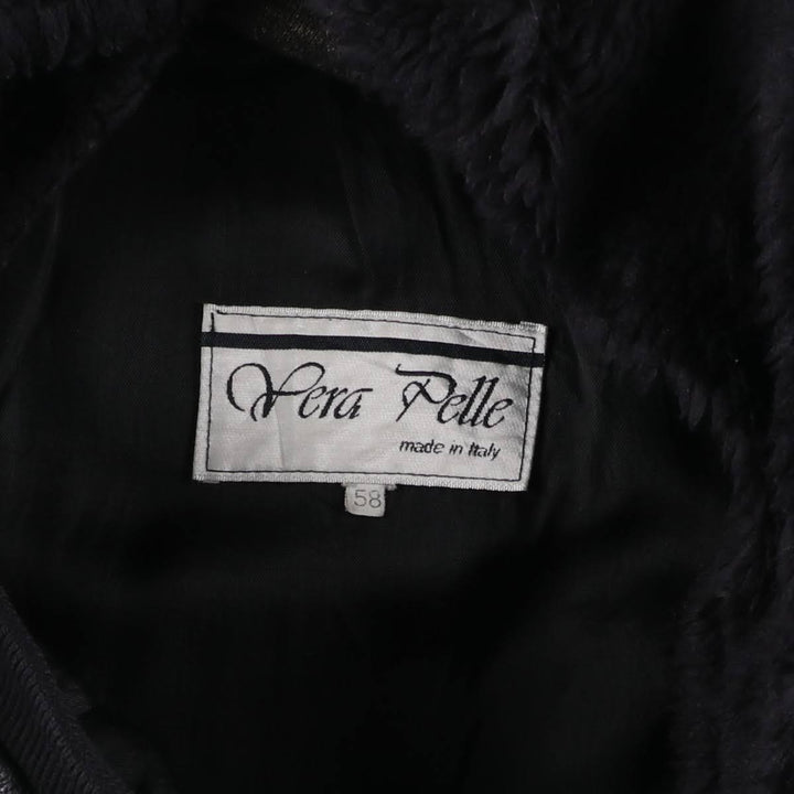 SCHOTT A-2 Leather Flight Jacket, Made in Italy, Men's XXL genuine leather black type Vintage Second Hand