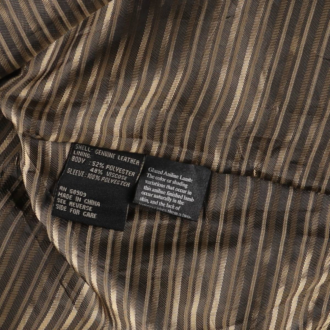 ROBERT COMSTOCK Swing Top Leather Blouson, Men's Size L genuine leather brown type Vintage Second Hand