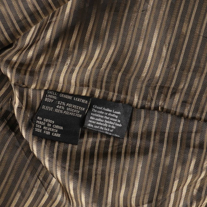 ROBERT COMSTOCK Swing Top Leather Blouson, Men's Size L genuine leather brown type Vintage Second Hand