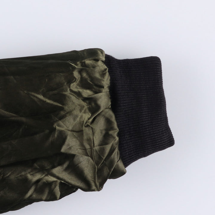 REDSKINS Men's Vintage Leather Flight Jacket, Size L genuine leather black type Vintage Second Hand