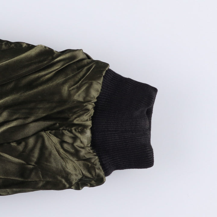 REDSKINS Men's Vintage Leather Flight Jacket, Size L genuine leather black type Vintage Second Hand