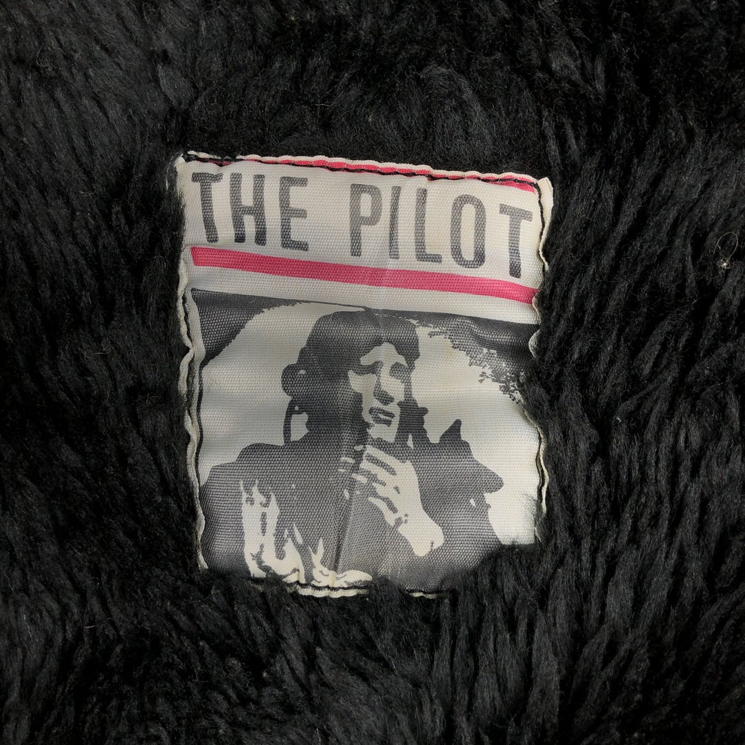 THE PILOT A-2 Leather Flight Jacket, Men's Size Small, Vintage genuine leather black type Vintage Second Hand