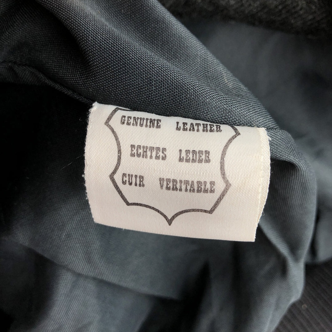 THE PILOT A-2 Leather Flight Jacket, Men's Size Small, Vintage genuine leather black type Vintage Second Hand