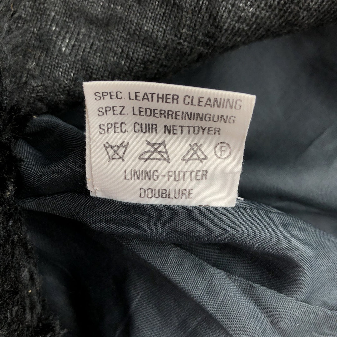 THE PILOT A-2 Leather Flight Jacket, Men's Size Small, Vintage genuine leather black type Vintage Second Hand