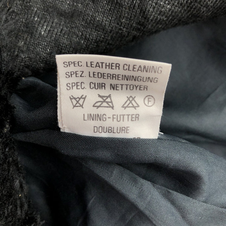 THE PILOT A-2 Leather Flight Jacket, Men's Size Small, Vintage genuine leather black type Vintage Second Hand