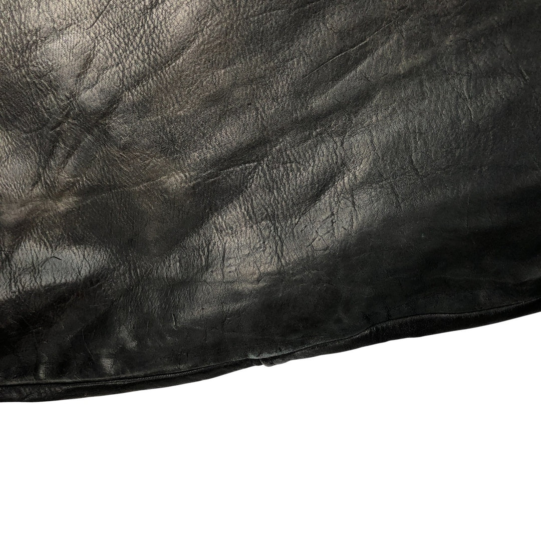 THE PILOT A-2 Leather Flight Jacket, Men's Size Small, Vintage genuine leather black type Vintage Second Hand