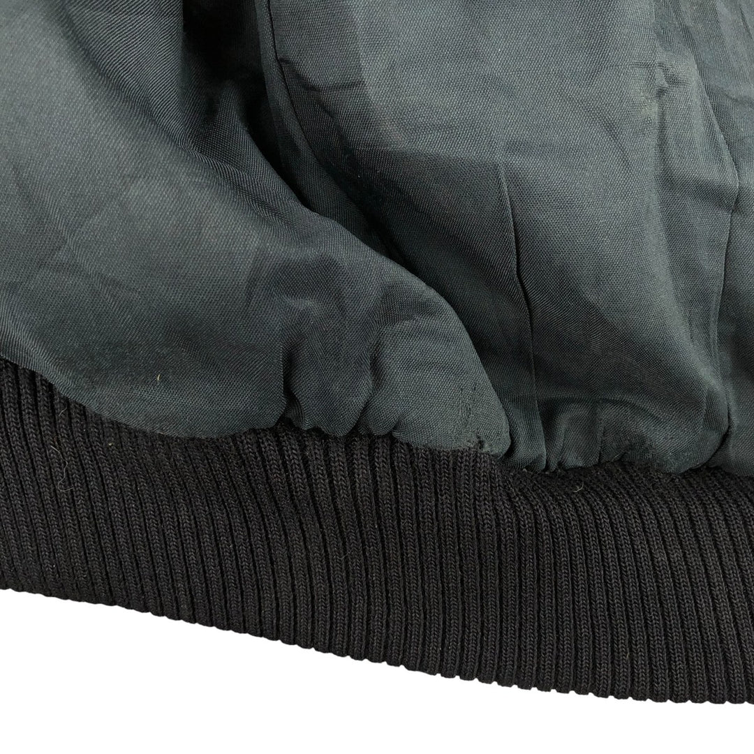 THE PILOT A-2 Leather Flight Jacket, Men's Size Small, Vintage genuine leather black type Vintage Second Hand