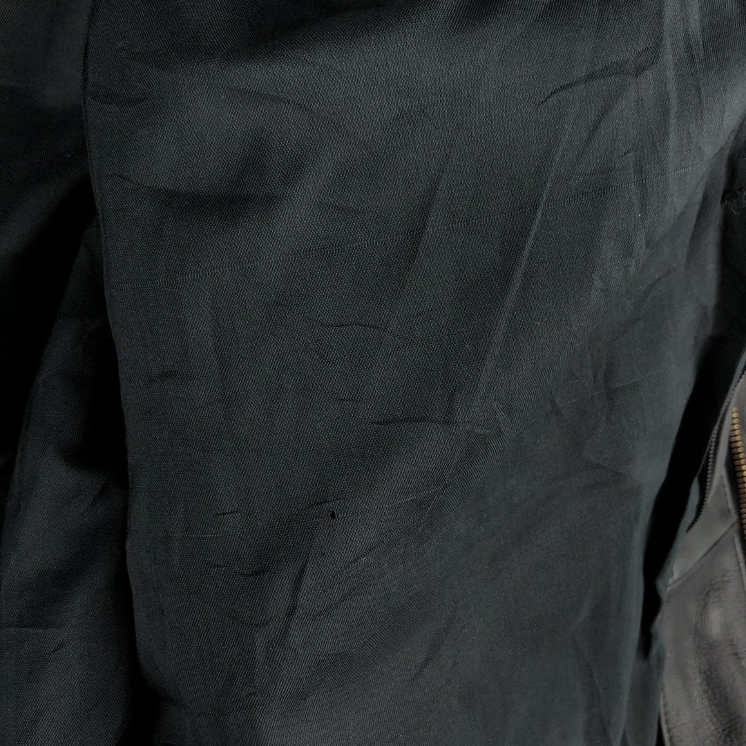 THE PILOT A-2 Leather Flight Jacket, Men's Size Small, Vintage genuine leather black type Vintage Second Hand