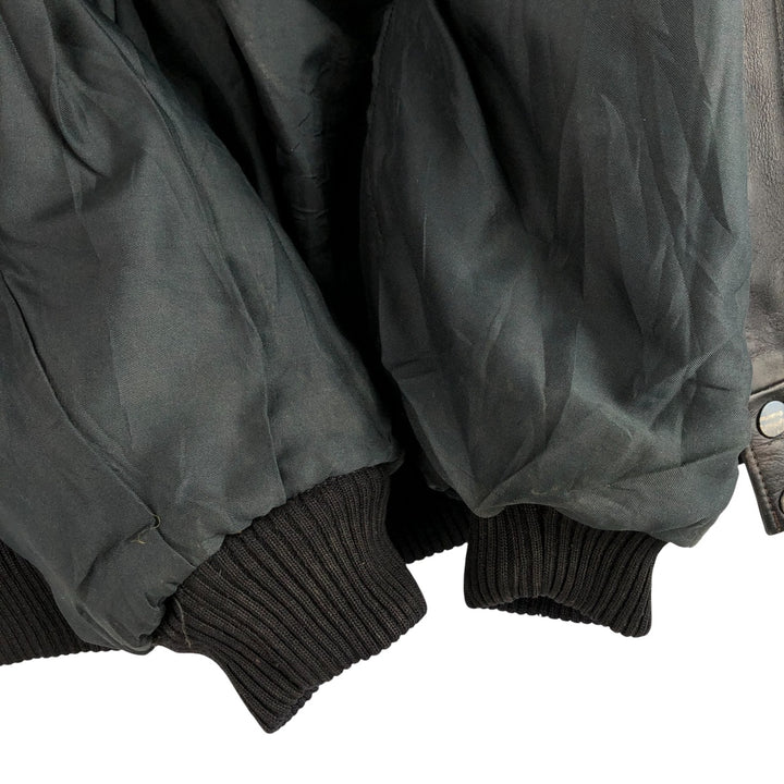 THE PILOT A-2 Leather Flight Jacket, Men's Size Small, Vintage genuine leather black type Vintage Second Hand