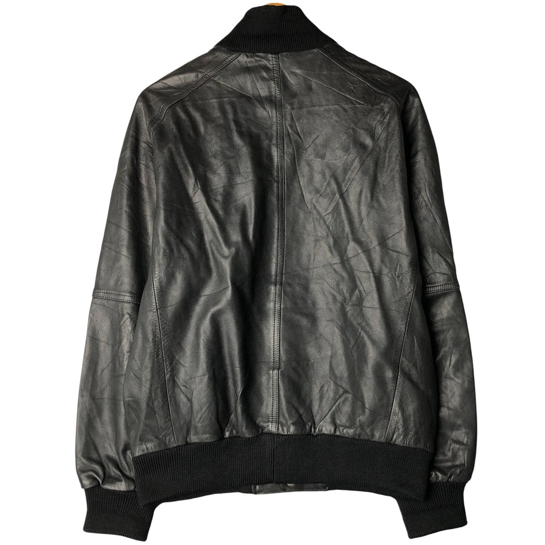 Vintage leather jacket, men's size XL unclear black type Vintage Second Hand