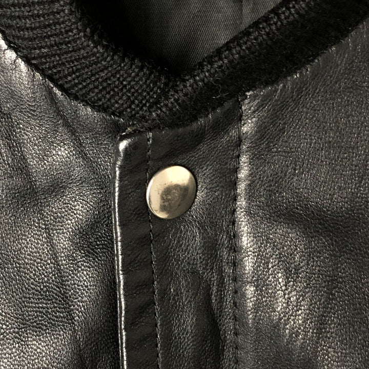 Vintage leather jacket, men's size XL unclear black type Vintage Second Hand