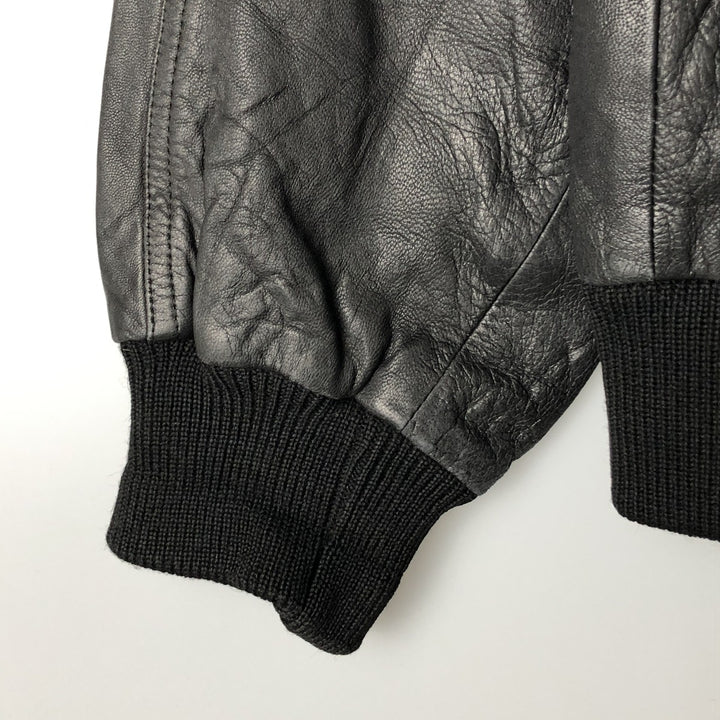 Vintage leather jacket, men's size XL unclear black type Vintage Second Hand