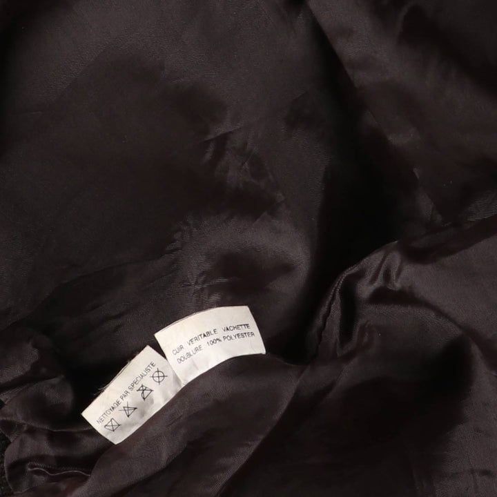 A-2 type padded leather flight jacket, men's size XL Genuine Leather Cowhide brown type Vintage Second Hand