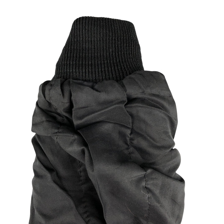 A-2 type leather flight jacket, men's XL size genuine leather black type Vintage Second Hand