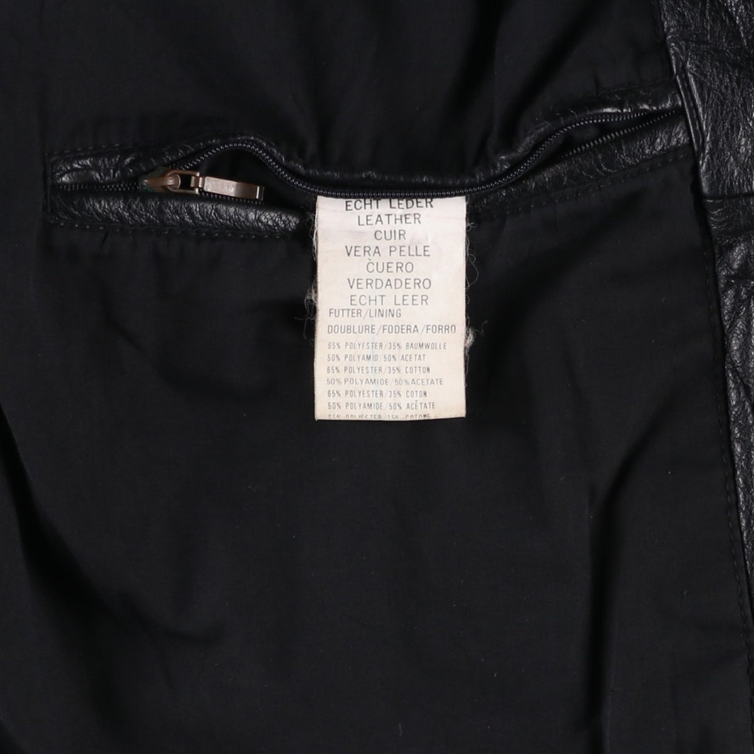 OFFSET Leather Blouson Type Men's Size L genuine leather black type Vintage Second Hand