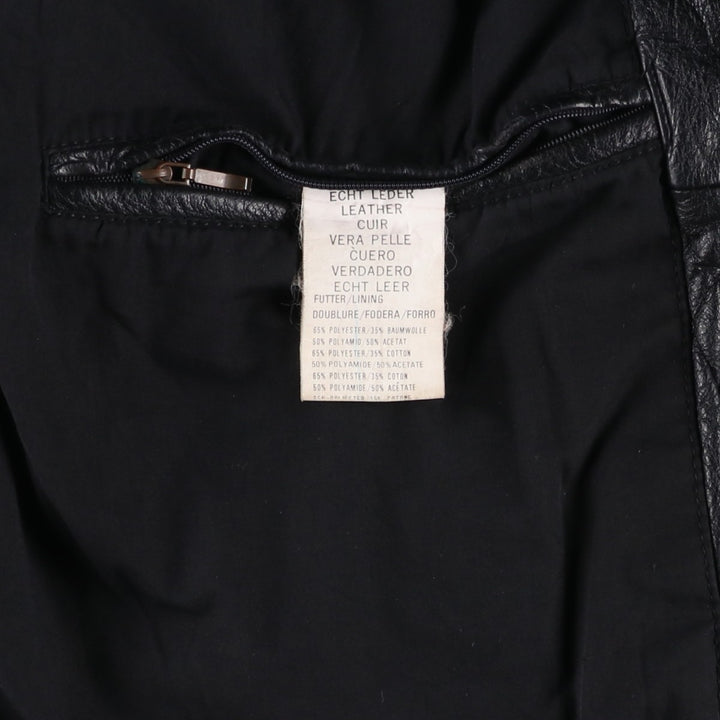 OFFSET Leather Blouson Type Men's Size L genuine leather black type Vintage Second Hand