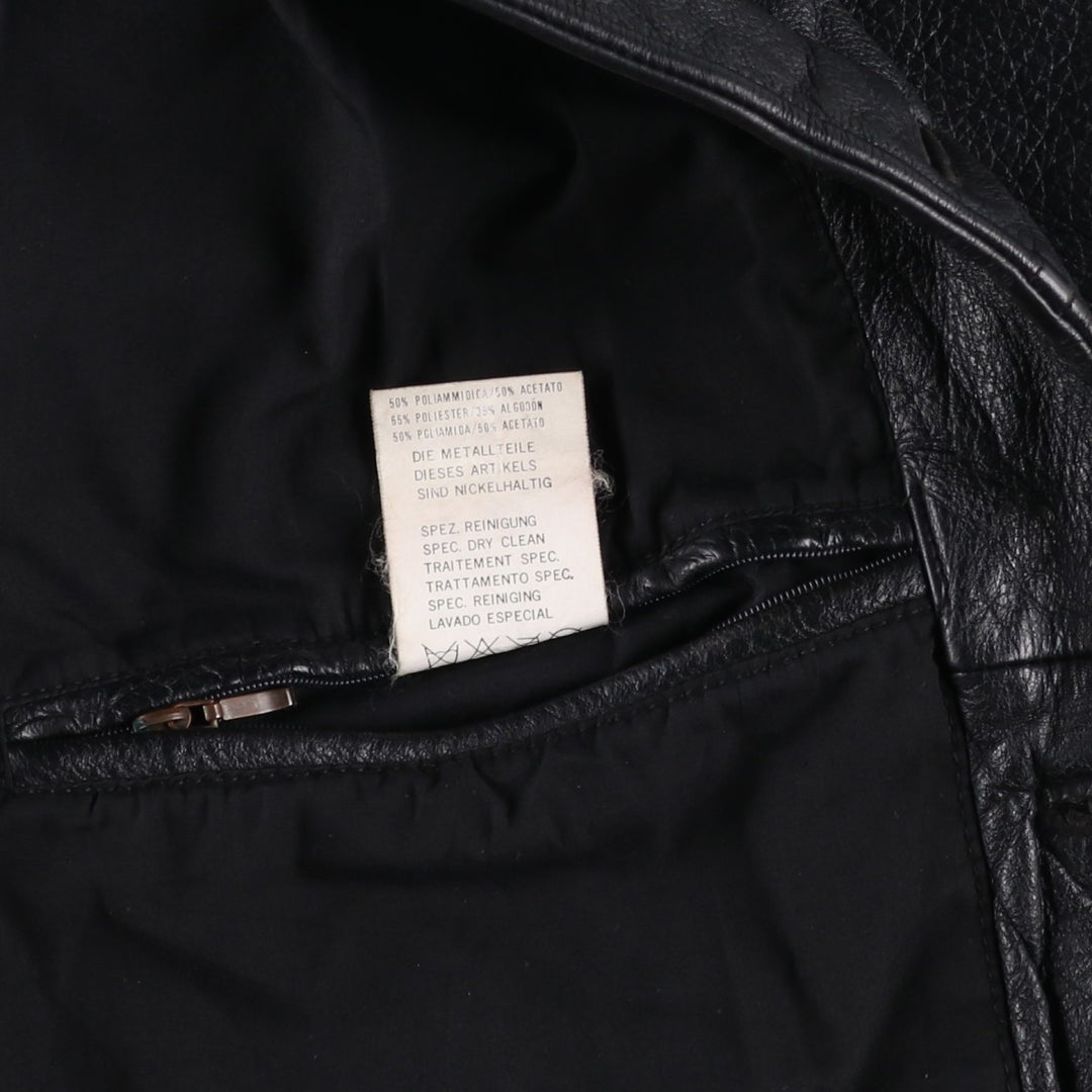 OFFSET Leather Blouson Type Men's Size L genuine leather black type Vintage Second Hand