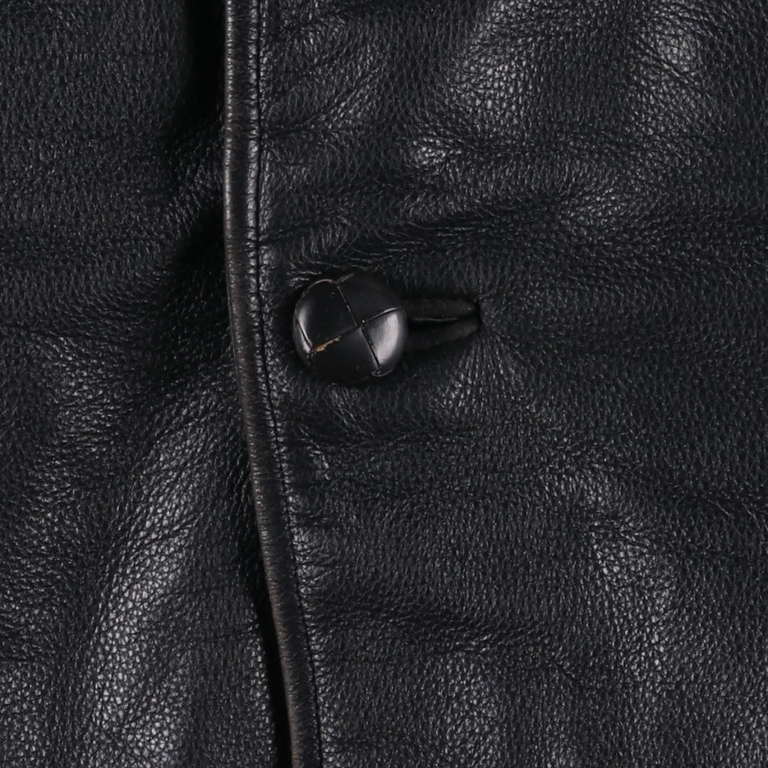 OFFSET Leather Blouson Type Men's Size L genuine leather black type Vintage Second Hand