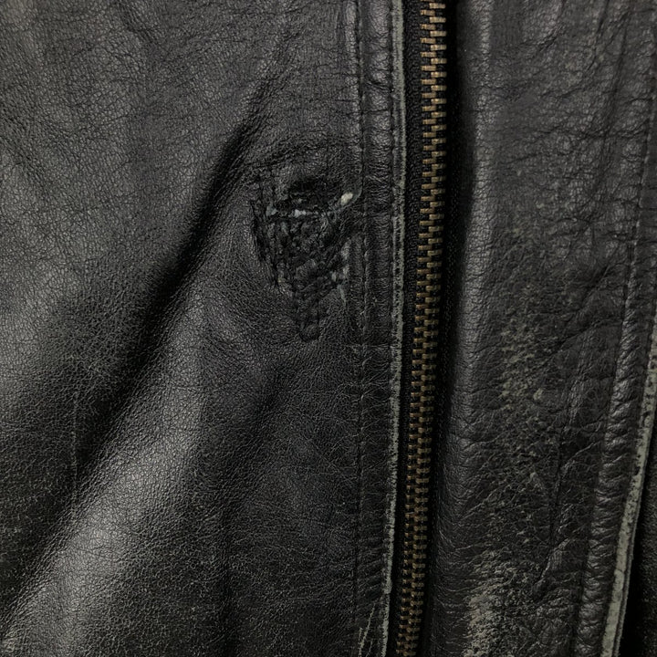 GUIDE GEAR Swing Top Type Padded Leather Blouson, Men's Size XL genuine leather black type Vintage Second Hand