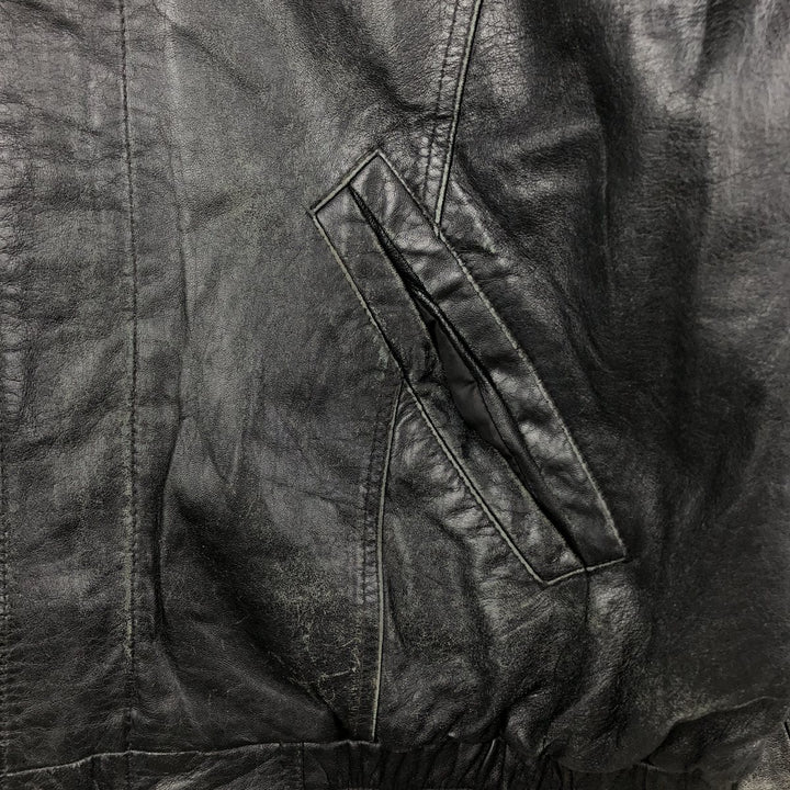 GUIDE GEAR Swing Top Type Padded Leather Blouson, Men's Size XL genuine leather black type Vintage Second Hand