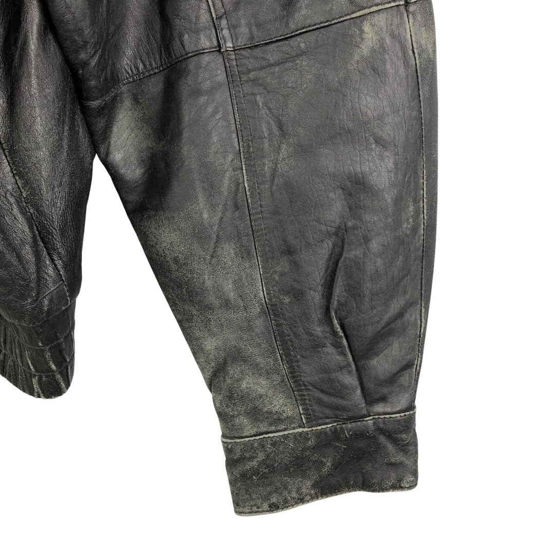 GUIDE GEAR Swing Top Type Padded Leather Blouson, Men's Size XL genuine leather black type Vintage Second Hand