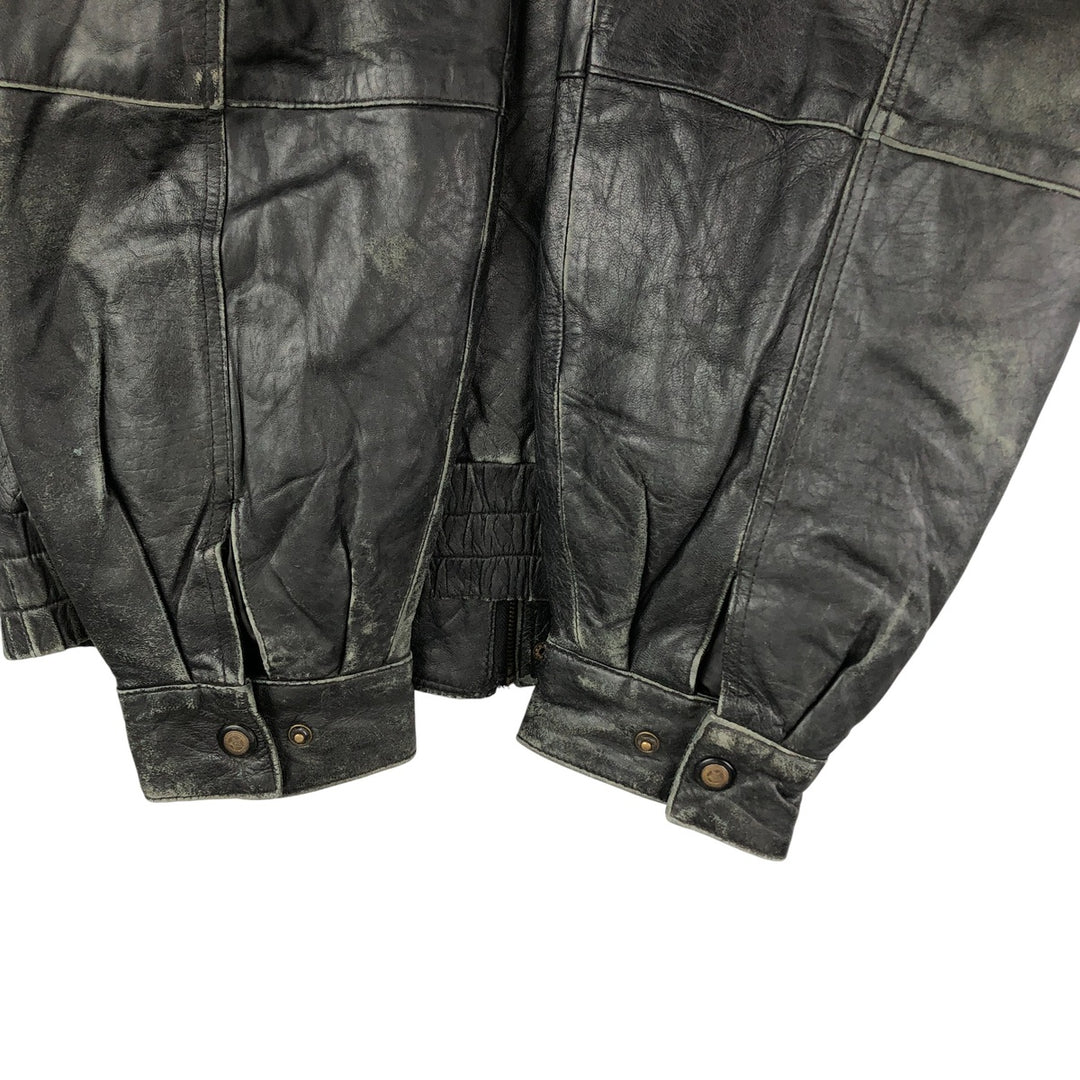 GUIDE GEAR Swing Top Type Padded Leather Blouson, Men's Size XL genuine leather black type Vintage Second Hand