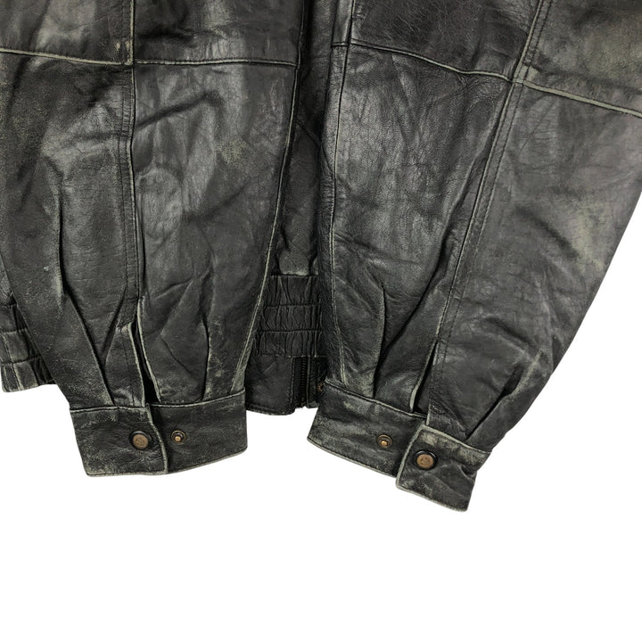 GUIDE GEAR Swing Top Type Padded Leather Blouson, Men's Size XL genuine leather black type Vintage Second Hand