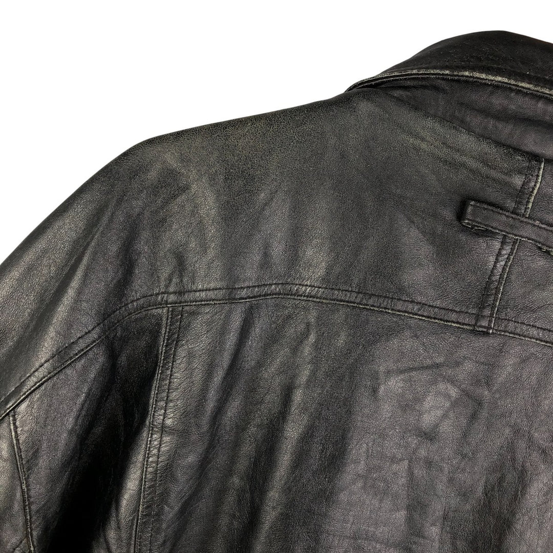 GUIDE GEAR Swing Top Type Padded Leather Blouson, Men's Size XL genuine leather black type Vintage Second Hand