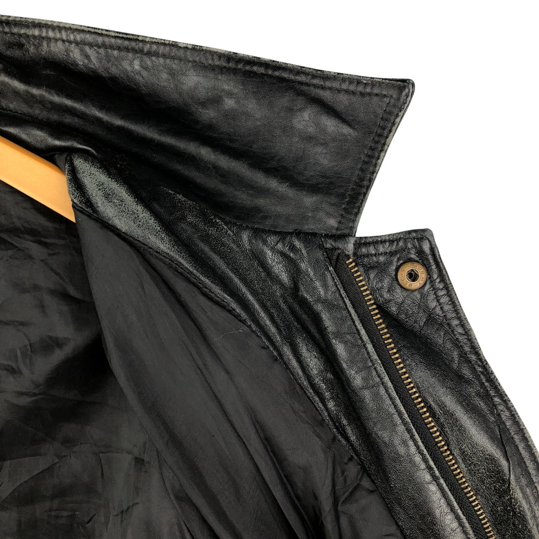 GUIDE GEAR Swing Top Type Padded Leather Blouson, Men's Size XL genuine leather black type Vintage Second Hand